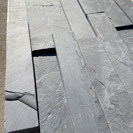 Сланец черный (нарезка) 70х400 мм.