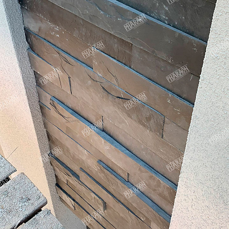 Сланец черный (нарезка) 70х300 мм.