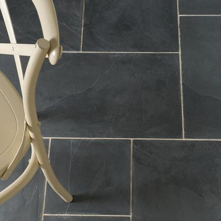 Сланец чёрный (натуральный скол) 300х600 мм.