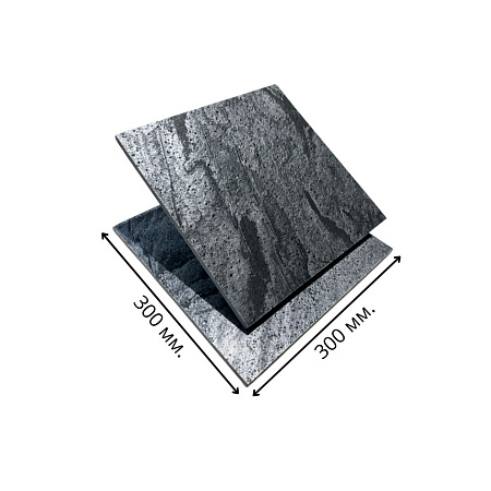 Сланец Сильвер Грей (полированный) 300х300