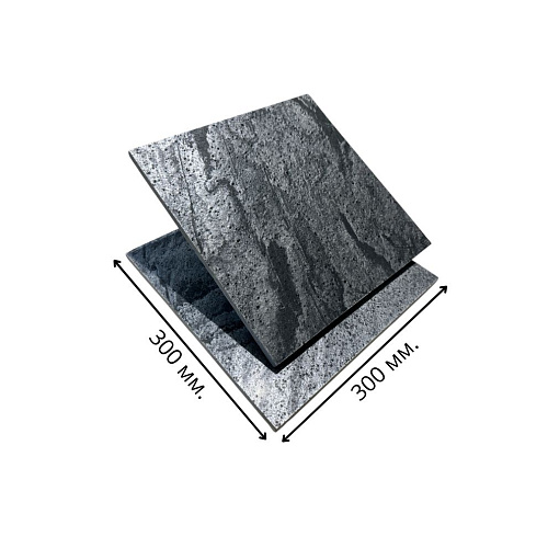 Сланец Сильвер Грей (полированный) 300х300