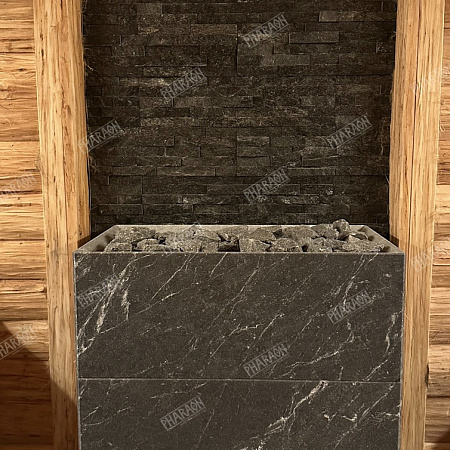 3d панели из натурального камня. Кварцит чёрный (Классик)