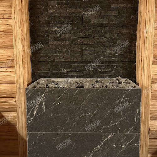 3d панели из натурального камня. Кварцит чёрный (Классик)