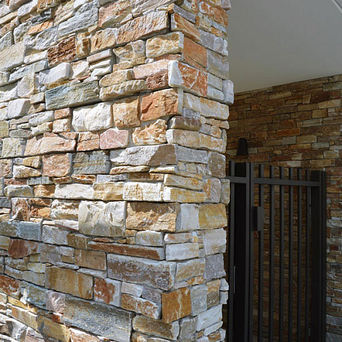 3d панели из натурального камня. Кварцит бежевый (Грубый камень)