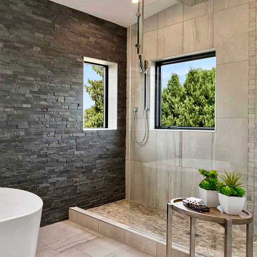 3d панели из натурального камня. Сланец чёрный (Неоклассик)