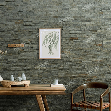 3d панели из натурального камня. Кварцит зелёный (Классик)