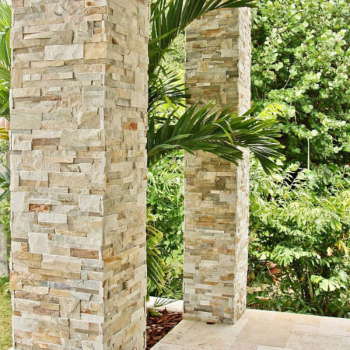 3d панели из натурального камня. Сланец бежевый (Модерн)