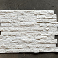 3Д панели из натурального камня. Кварцит белый (Лёгкая-Лайт)