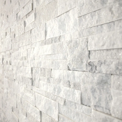 3d панели из натурального камня. Кварцит белый (Модерн)