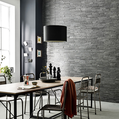 3d панели из натурального камня. Сланец чёрный (Классик)