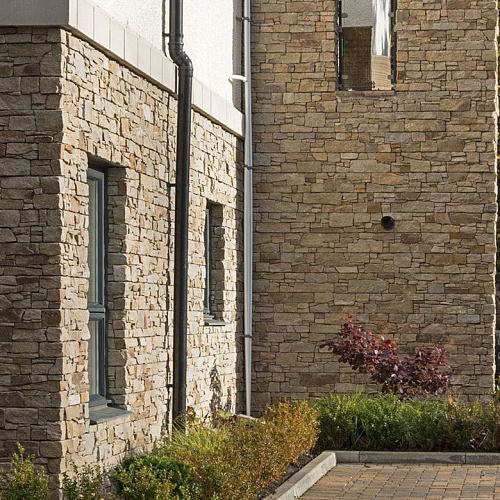 3d панели из натурального камня. Кварцит серо-коричневый (Грубый камень)