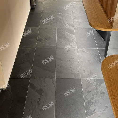 Сланец чёрный (натуральный скол) 300х600 мм.