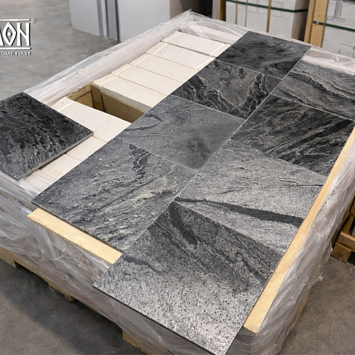 Сланец Сильвер Грей (полированный) 300х300