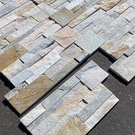 3Д панели из натурального камня. Сланец бежевый (Модерн)