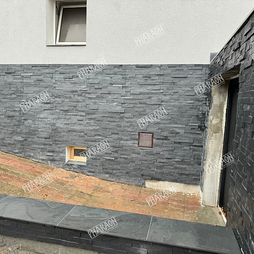 3d панели из натурального камня. Сланец чёрный (Неоклассик)