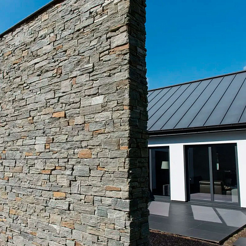 3d панели из натурального камня. Кварцит серо-зеленый (Грубый камень)