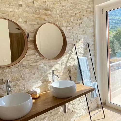 3d панели из натурального камня. Кварцит бежевый (Классик)