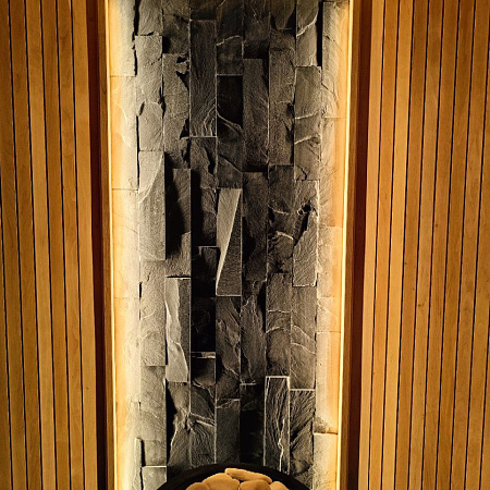 Сланец черный (нарезка) 70х400 мм.