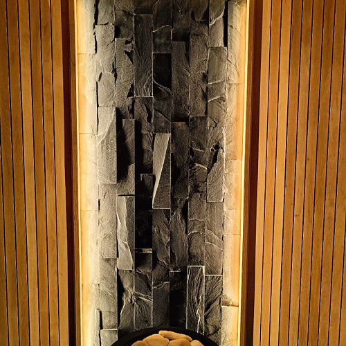 Сланец черный (нарезка) 70х400 мм.