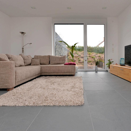 Сланец серый (натуральный скол) 600х600 мм.