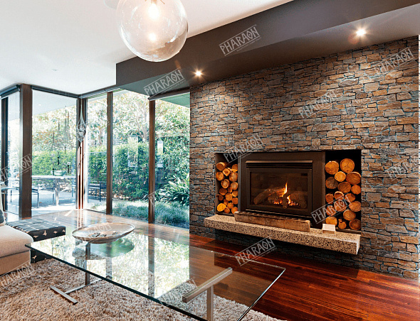 Натуральный отделочный камень для каминов