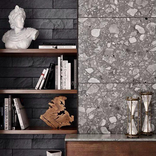 Сланец черный (нарезка) 70х400 мм.