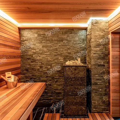 3d панели из натурального камня. Кварцит чёрный (Модерн) 