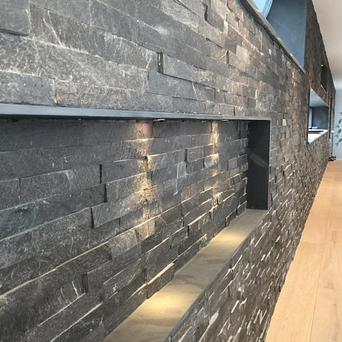 Сланец черный (нарезка) 70х300 мм.