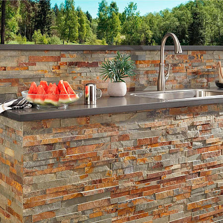 3d панели из натурального камня. Сланец мультиколор (Классик)