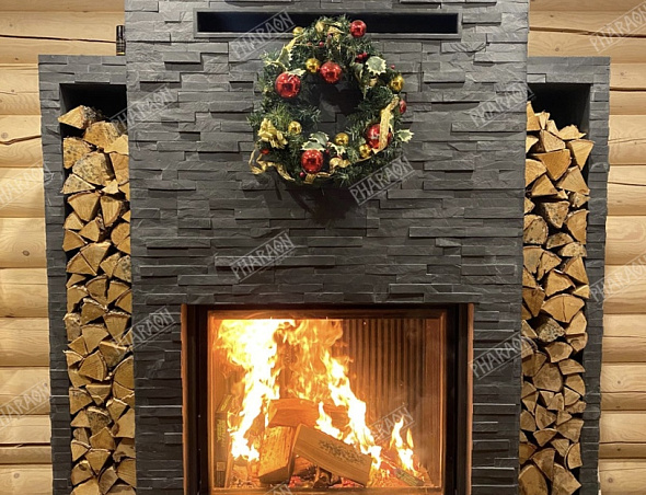 Натуральный отделочный камень для каминов