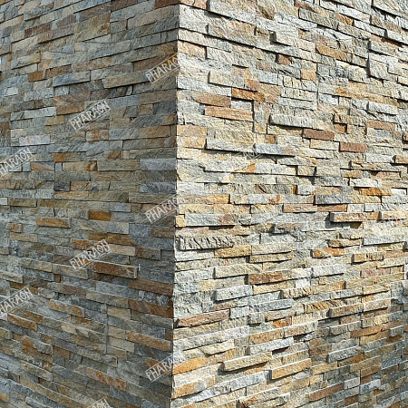 3d панели из натурального камня. Кварцит мультиколор (Классик)