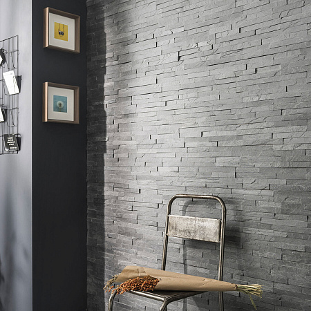 3d панели из натурального камня. Сланец чёрный (Классик)