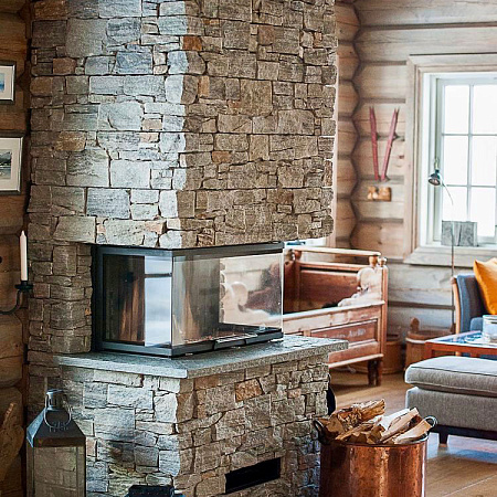 3d панели из натурального камня. Кварцит серо-зеленый (Грубый камень)