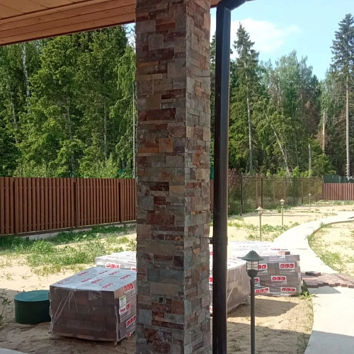 Сланец мультиколор (Модерн) 3Д панели из натурального камня