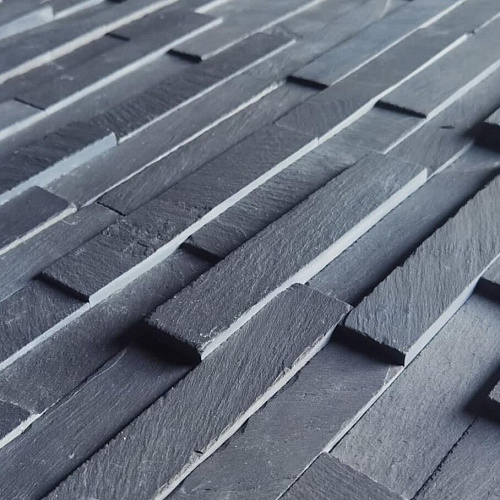 3d панели из натурального камня. Сланец чёрный (Классик)