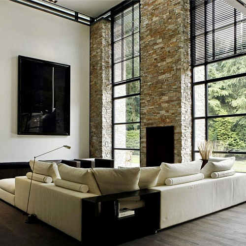 3d панели из натурального камня. Кварцит бежевый (Грубый камень)