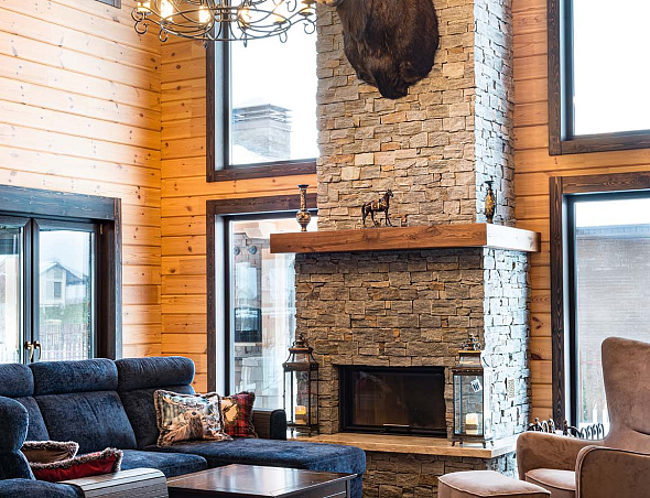 Натуральный отделочный камень для каминов