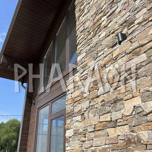 3d панели из натурального камня. Кварцит мультиколор (Грубый камень)