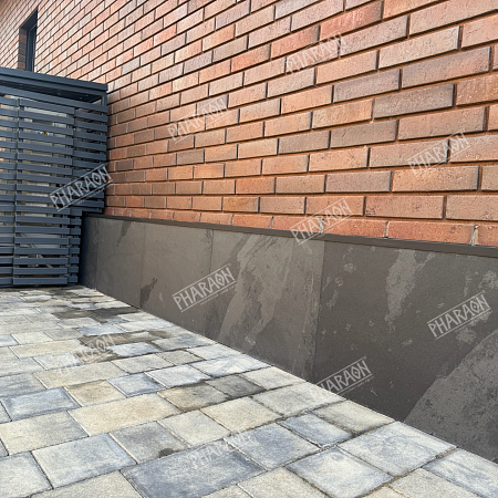 Сланец чёрный (натуральный скол) 600х600 мм.