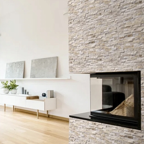 3d панели из натурального камня. Кварцит бежевый (Классик)