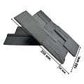 3d панели из натурального камня. Сланец чёрный (Модерн)