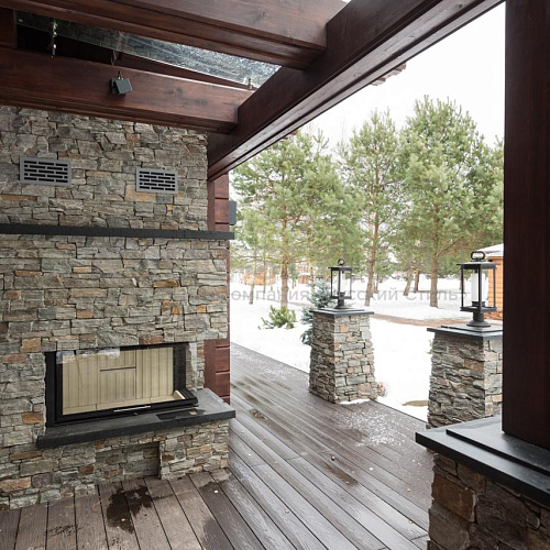 3d панели из натурального камня. Кварцит серо-зеленый (Грубый камень)