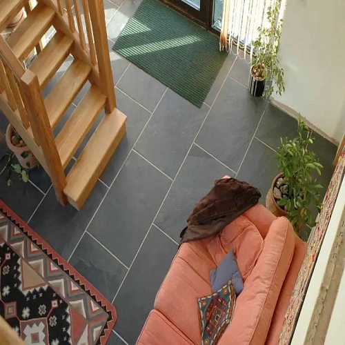 Сланец серый (натуральный скол) 600х600 мм.