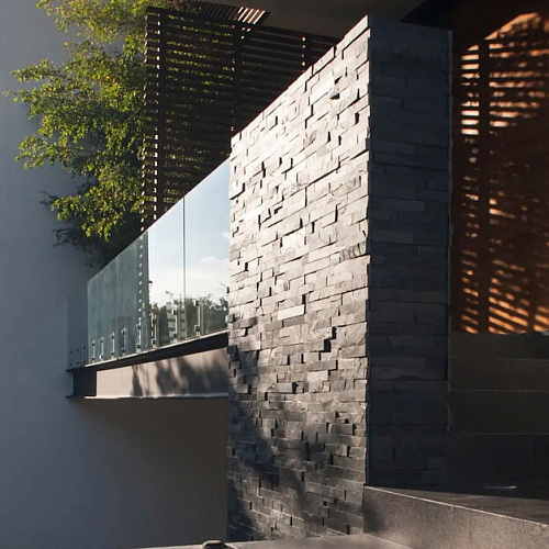 3d панели из натурального камня. Сланец чёрный (Неоклассик)