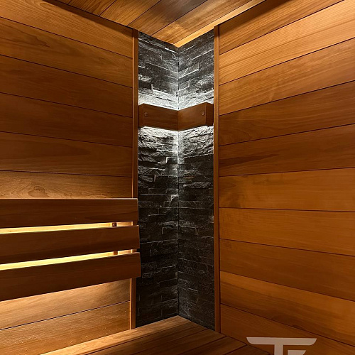 3d панели из натурального камня. Кварцит чёрный (Классик)