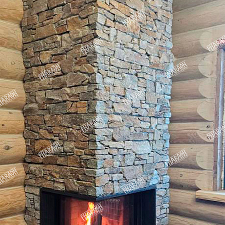 3d панели из натурального камня. Кварцит мультиколор (Грубый камень)