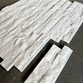3Д панели из натурального камня. Кварцит белый (Лёгкая-Лайт)