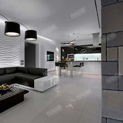 Сланец чёрный (натуральный скол) 100х300 мм.