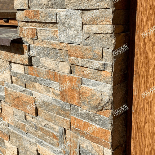 3d панели из натурального камня. Кварцит мультиколор (Модерн)