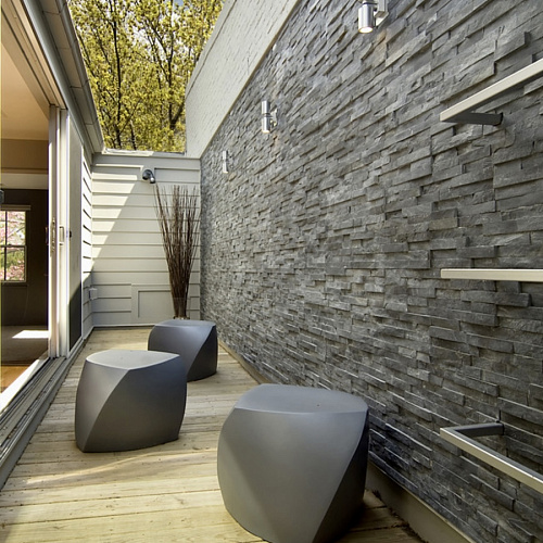 3d панели из натурального камня. Сланец чёрный (Неоклассик)